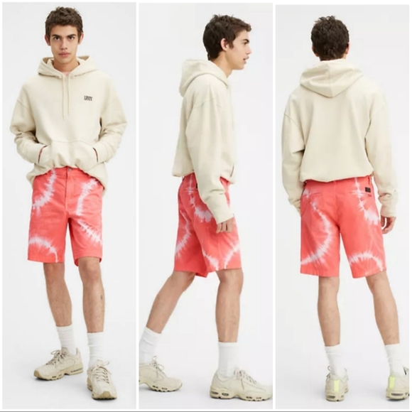 [NWT] Levi's premium XX Chino taper fit tie dye men's shorts - Picture 2 of 9
